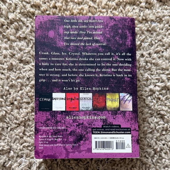 Ellen Hopkins Book Set - Crank, Glass, Fallout - Picture 5 of 7